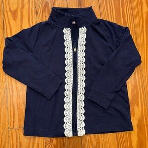 Lillly Pulitzer girls zip up sweatshirt